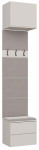 Riiuliga riidepuu Haga 1W2S, 238 cm, beež v./ka&scaron;miir v.