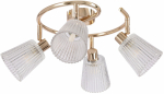 Valgusti lagi Candellux Lighting Baron 98-54999, G9, 4 x 40 W, l&auml;bipaistev v. / kuldne v.