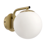 Valgusti seinale Candellux Lighting Amadeo 21-35431, E14, 1 x 40 W, valge v. / messing v.