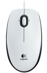 Juhtmega arvutihiir Logitech B100, valge v./must v.