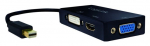 Adapter Logilink mini DisplayPort - HDMI/DVI/DisplayPort CV0110 Mini DisplayPort, VGA / HDMI / DVI female
