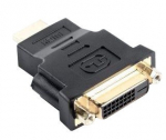 Adapter Lanberg HDMI - DVI-D AD-0014-BK HDMI, DVI-D, must v.