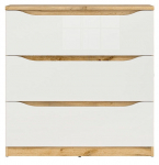 Kummut Nuis, tamm v./valge v., 91.5 cm x 39.5 cm x 90 cm