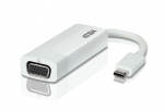 Adapter Aten USB-C to VGA Adapter USB-C to VGA Adapter VGA, USB-C, 0.015 m, valge v.