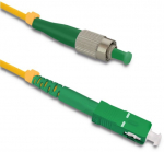 &Uuml;hendus Qoltec Optic Patchcord 54304 54304, SC/APC, 15 m, kollane v./roheline v.