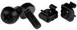 Kinnitus StarTech CABSCREWM62B, 12 x 6 mm, 100 tk, must v.