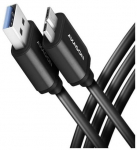 Kaabel Axagon BUMM3-AM10AB, Micro USB type B/USB-A, 100 cm, must v.