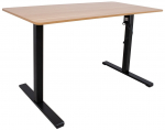 Kirjutuslaud reguleeritava k&otilde;rgusega Home4you Ergo Optimal K187021, tamm v./must v.