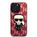 Telefoni &uuml;mbris Karl Lagerfeld Ikonik Case, Apple iPhone 13 Pro, punane v.