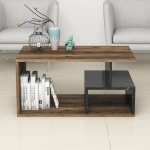 Kohvilaud Kalune Design Arte, pruun v./must v., 90 cm x 42 cm x 54 cm
