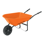 Laste k&auml;ru Truper Wheelbarrow, oranž v., 880 mm x 410 mm