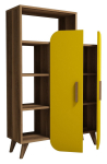 P&otilde;randariiul Kalune Design Form 845HCT3904, kollane v./p&auml;hklipuu v., 132 cm x 32 cm x 90 cm