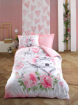 Laste voodipesukomplekt Mijolnir Koala 129CTN3048, valge/roosa, 160 x 220 cm