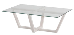 Kohvilaud Kalune Design Amalfi, valge v., 105 cm x 65 cm x 35 cm