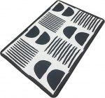 Vannitoa p&otilde;randamatt Foutastic N&yacute;gra 510CHL1129, mitmev&auml;rviline, 120 cm x 70 cm