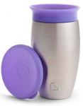 Laste kruus Munchkin Sippy Miracle 360, 296 ml, 1 aasta, plastik/roostevaba teras, violetne v.