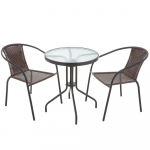 Aiam&ouml;&ouml;bli komplekt Patio Bistro, pruun v./antratsiit v., 2 istekohta