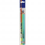 Grafiitpliiats Centrum 89005, HB, mitmev&auml;rviline, 3 tk