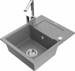 K&ouml;&ouml;givalamu Mexen Enzo 6506571005-71+670300-00, graniit, 57 cm x 46 cm x 17.4 cm, hall/kroom