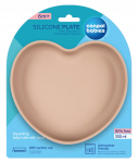 V&auml;ike taldrik Canpol Babies Silicone Plate Heart, 300 ml, 6+ kuud, silikoon, pruun v.