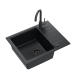 K&ouml;&ouml;givalamu Quadron Peter 116, graniit, 62 cm x 50 cm x 20 cm, must v.