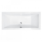 Vann, sisseehitatav Besco Quadro, 180 cm x 80 cm x 52 cm, ristk&uuml;lik, valge