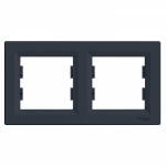 Kahene raam Schneider Electric Asfora, must