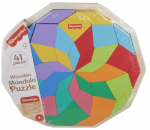 Puidust pusle Mattel Fisher Price HXT94, 29 cm x 29 cm, 40 tk, mitmev&auml;rviline