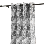 Pimendav kardin ZKMU-03, valge/hall/grafiit, 140 cm x 250 cm