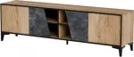 TV-laud Cama Meble Ovo, must v./pruun v., 38 cm x 180 cm x 53 cm