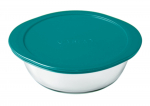 K&uuml;psetusvorm kaanega Pyrex Cook & Store, l&auml;bipaistev v./roheline v., 26 cm x 26 cm, 2.3 l