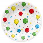 &Uuml;hekordne taldrik PAW Balloons, &Oslash; 18 cm, 8 tk
