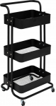 Serveerimisk&auml;rud 5five Black Edition 3-Level, 45 cm x 86 cm, 36.5 cm, Must v.