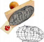 Tempel Dumel World Map, pruun v.