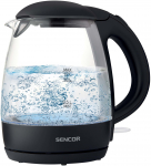 Elektriline veekeetja Sencor SWK 2300BK, 1.2 l, l&auml;bipaistev v./must v.