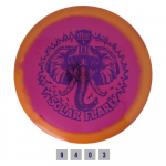 Discgolfi ketas Discmania S-Line FD3 Solar Flare, 21 cm x 21 cm, oranž/roosa