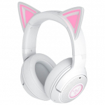 Juhtmeta m&auml;nguri peakomplekt lastele Razer Kraken V2 Kitty BT, valge v.