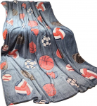 Pleed KDQ-11, oranž/hall, 150 cm x 200 cm