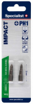 Kruvikeeraja otsikute komplekt Specialist+, PH1, 25 mm, 1/4"
