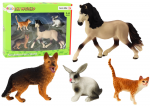 Kujukeste komplekt Lean Toys Farm World, 4 tk, mitmev&auml;rviline