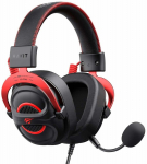 Juhtmega m&auml;nguri peakomplekt Havit H2002E Pro, must v./punane v.