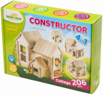 Konstruktor 4in1 Cottage, 206 tk, pruun v.