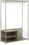Riiuliga riidepuu Home4you Dimitra 40748, 160 cm, hall v.