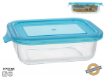 Toidukarp Kitchen&GO, 0.37 l, 16.5 cm x 11 cm, l&auml;bipaistev v./sinine v.