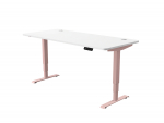 Arvutilaud reguleeritava k&otilde;rgusega Desktronic HomePro 40 853, 180 cm x 80 cm, 126 cm, valge v./roosa v.