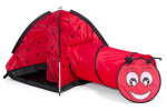 Kahjustatud pakendiga toode. Laste telk tunneliga I-Play Ladybug, 200 cm x 117 cm