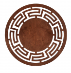 Lauamatt Hermia Labyrinth Rose, 36 cm x 36 cm x 36 cm, 4 tk, Pruun v./Roosa v.
