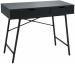 Kirjutuslaud sahtlitega Akord Furniture Factory Rax, 100 cm x 48 cm, 80.5 cm, must v.