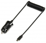 Auto laadija iBOX, Micro USB, must v.
