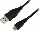 Juhe Logilink USB 2.0 A male, Micro USB B male, 1 m, must v.